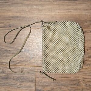 Vintage Whiting and Davis Ivory Metal Mesh Evening Bag